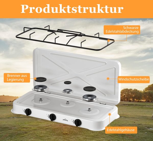 Cuisinière à gaz 3 feux – Image 2