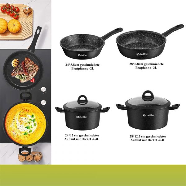 Batterie de cuisine Scheffler 6pcs – Image 2