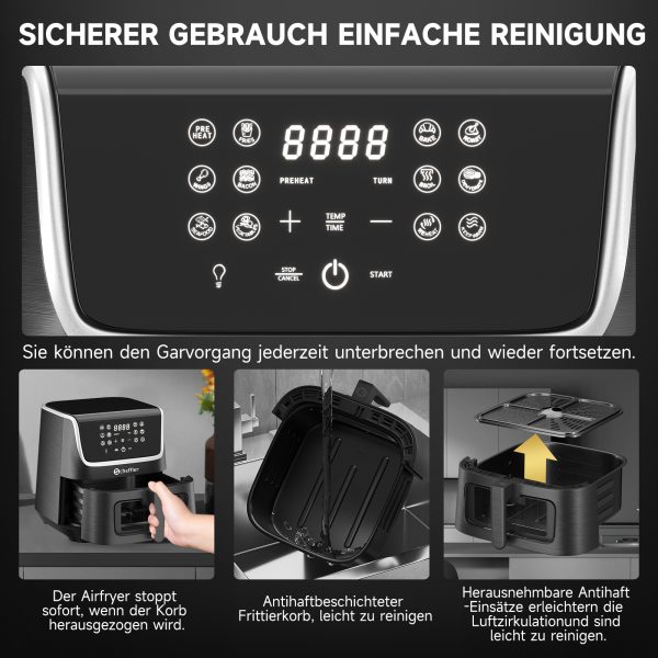 Friteuse à air chaud 5,5 L avec fenêtre – Image 5
