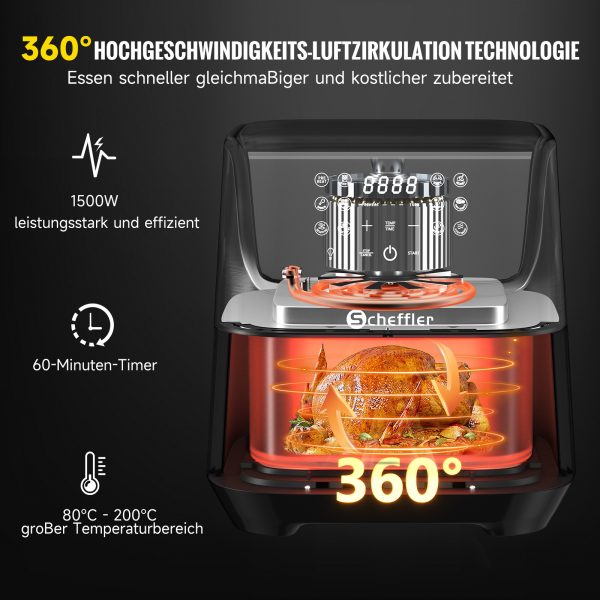 Friteuse à air chaud 5,5 L avec fenêtre – Image 7